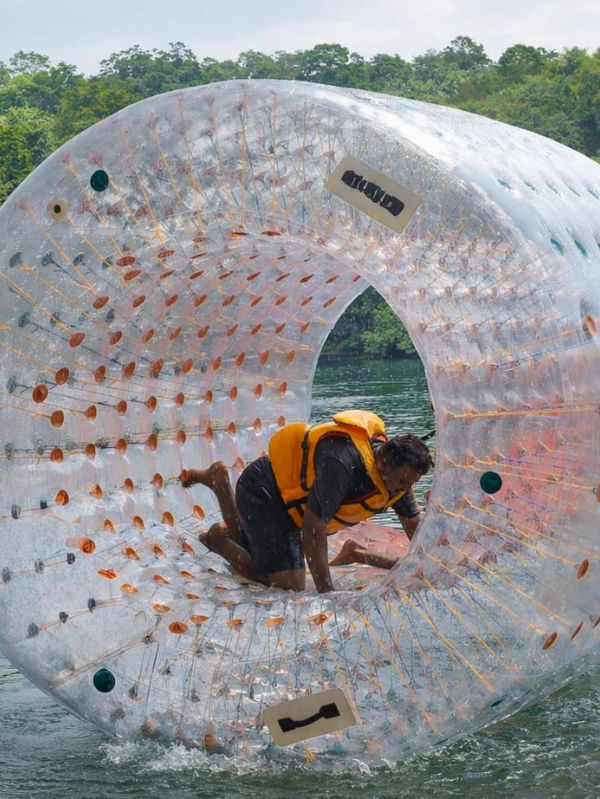 zorbing at dandeli ideals